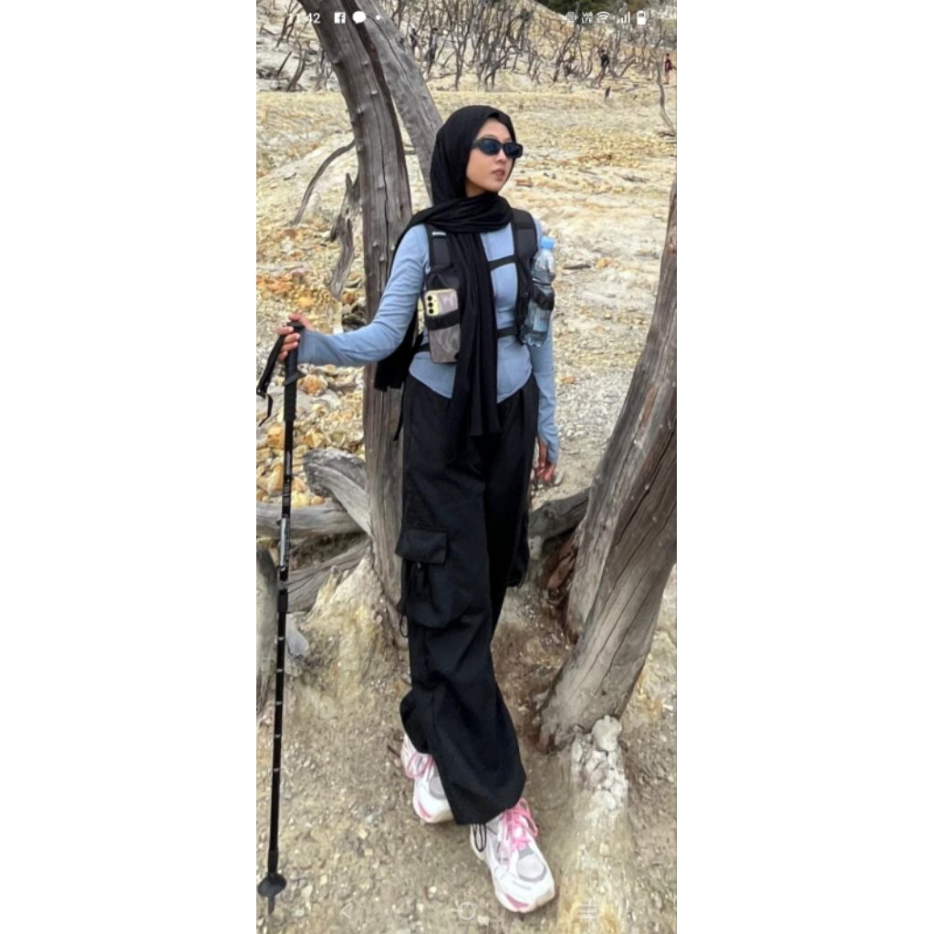celana cargo naik gunung wanita pria terbaru super trendy kekinian