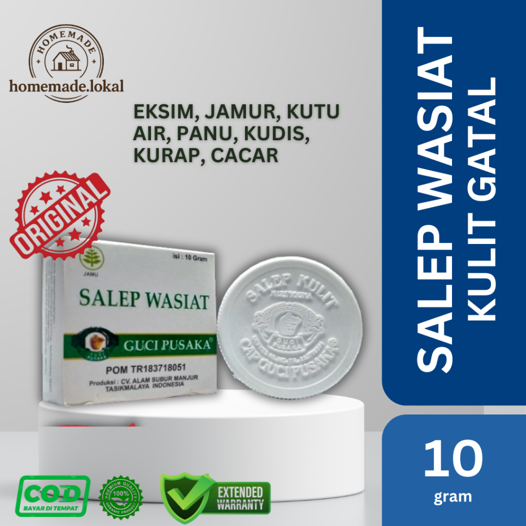 Salep Gatal Kulit Wasiat Multiguna / Menghilangkan Flex, Bekas Jerawat, Biang Keringat, Bekas Cacar,