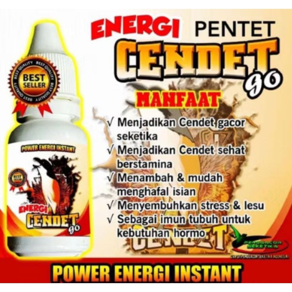 Energi Cendet Go vitamin penggacor burung burung pentet cendet