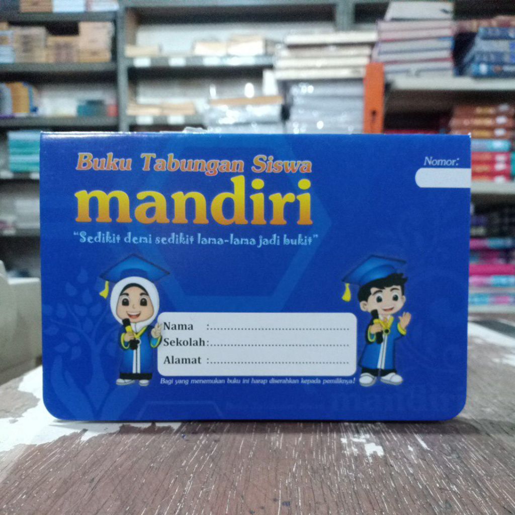 

Buku tabungan siswa mandiri Size 16 x 10,5