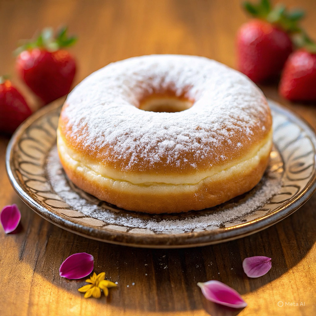 

donat gula bubuk dencow manis