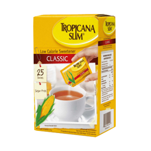 

TROPICANA SLIM SWEETENER LOW CALORI CLASSIC BOX 25X2.5g