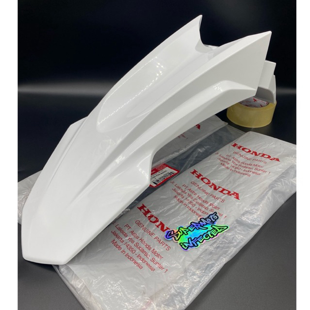 spakbor depan CRF 150 L putih original