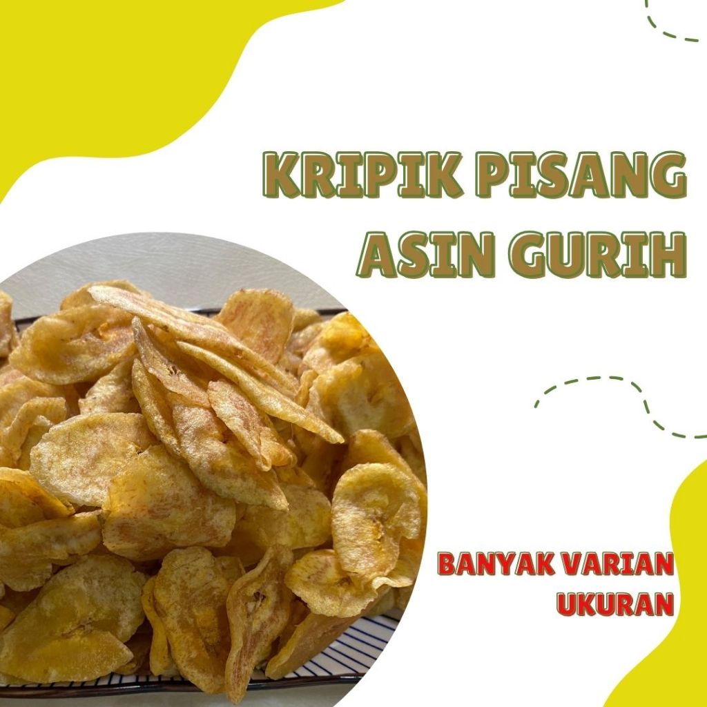

KRIPIK PISANG ASIN GURIH 1 KG / SRIPING RAJANANGKA CAMILAN RINGAN / ORIGINAL CEMILAN / RAJA NANGKA
