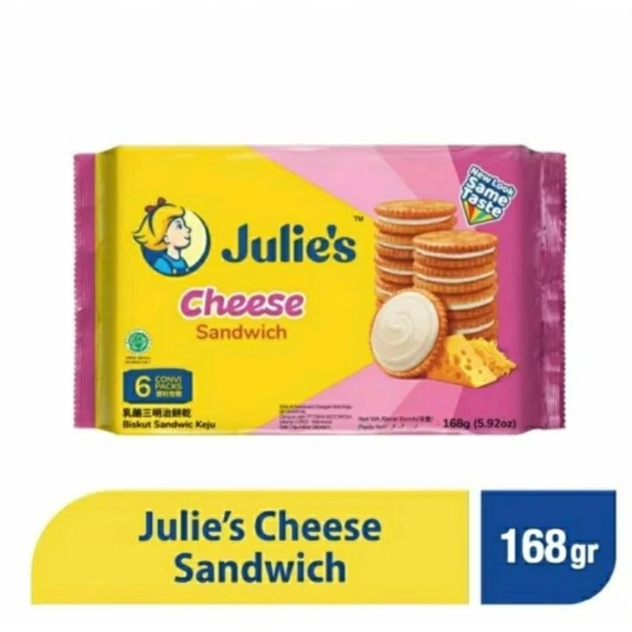 

Julie's Cheese Sandwich 168 g/ biskuit keju Julies