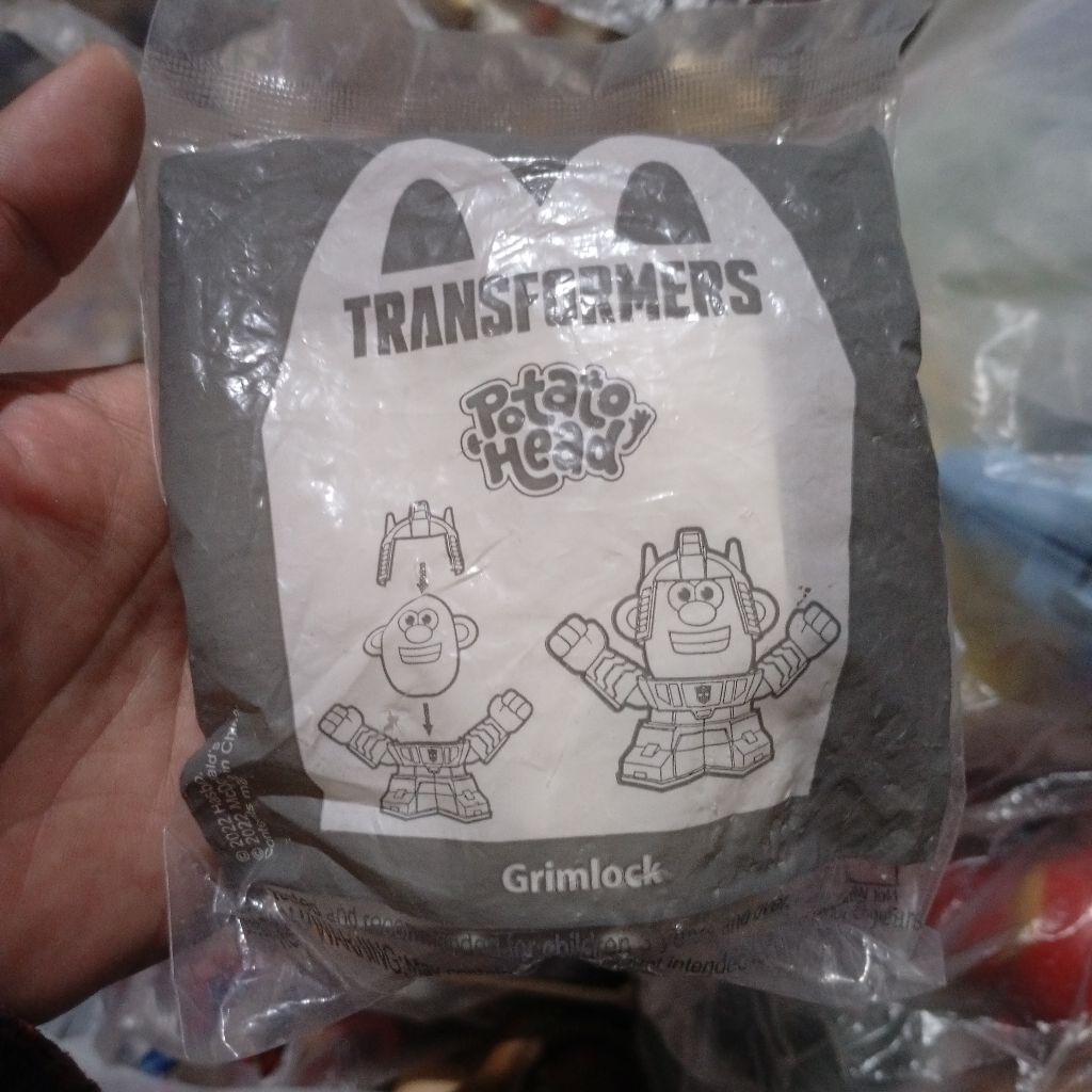 happy meal toys potato head transformers grimlock