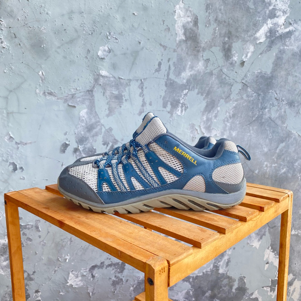 sepatu outdoor hiking trailrun Merrell Blue 41