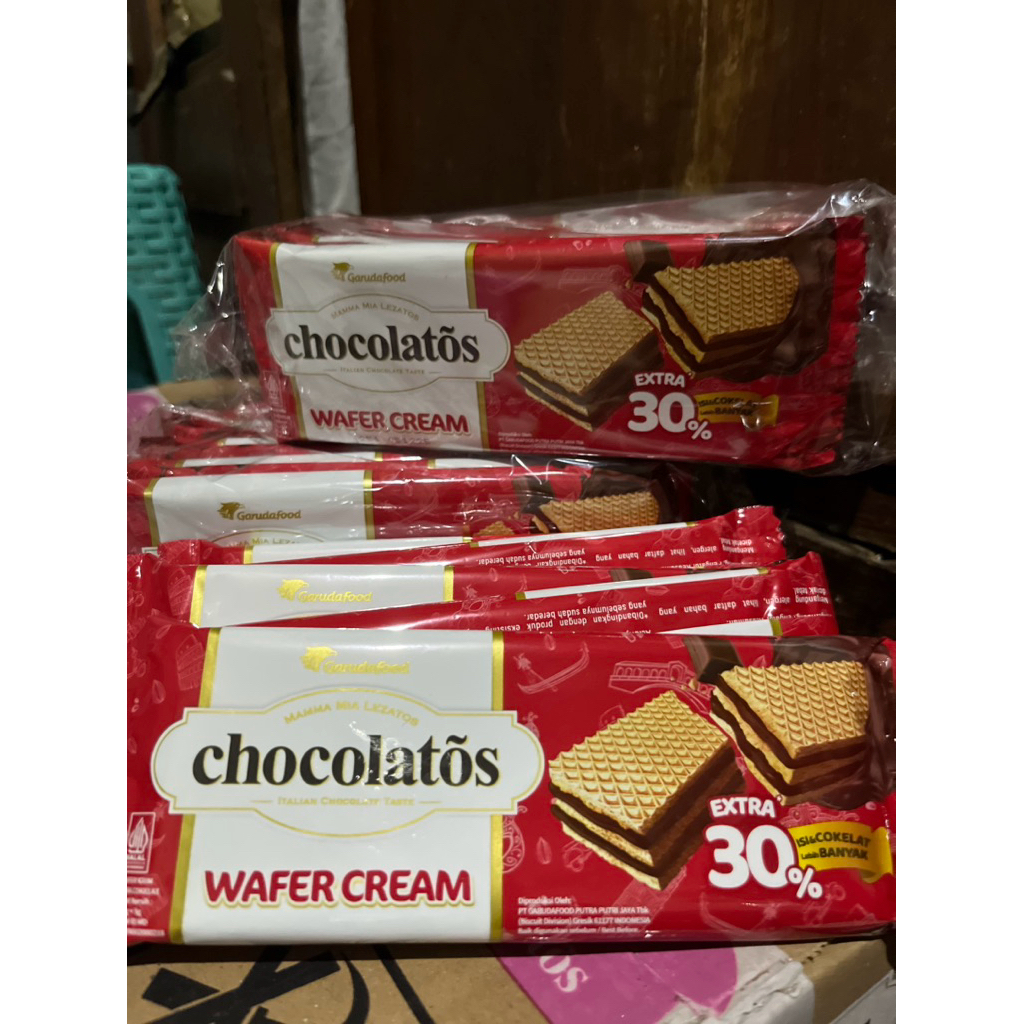 

Chocolatis wafer cream original (1 renceng isi 10pc)