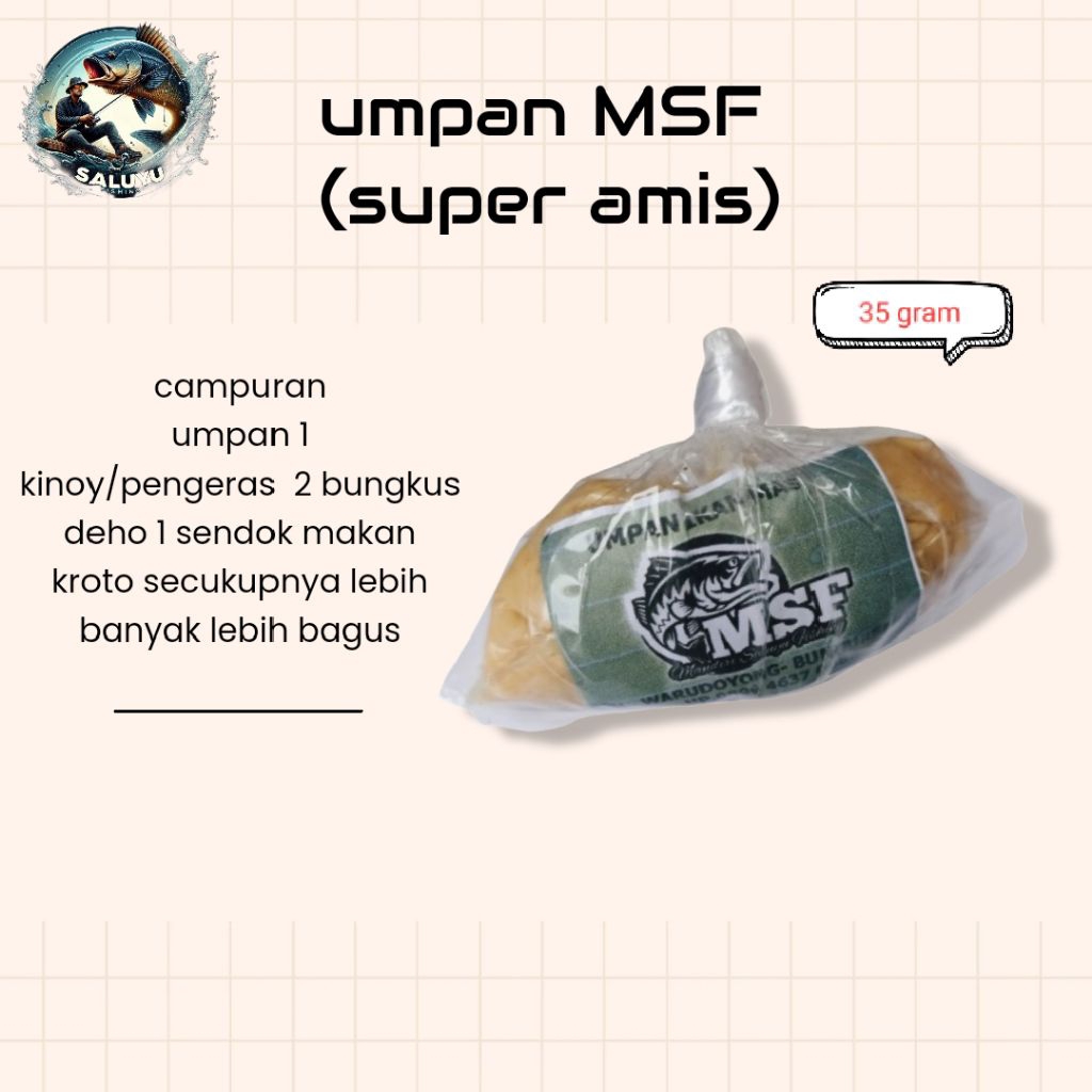 Umpan ikan mas  super amis untuk ikan mas cocok untuk lomba harian/galapung