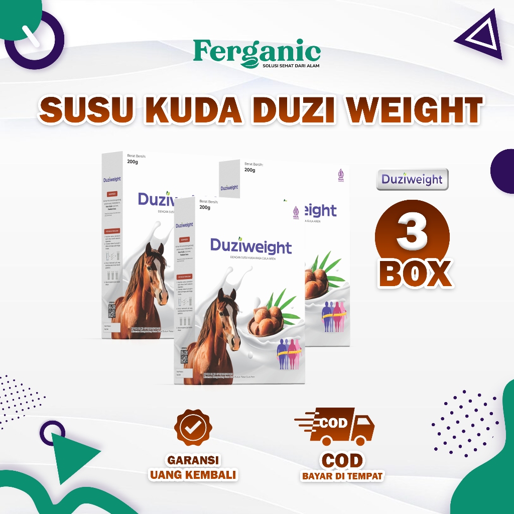 

Duzi Weight - Susu Kuda Penambah Berat Badan Duziweight Paket 3 Box Asli Original
