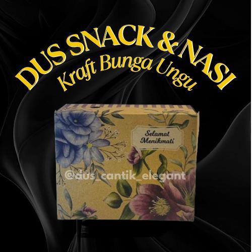 

Dus Snack dan Nasi Kraft Motif Bunga Ungu