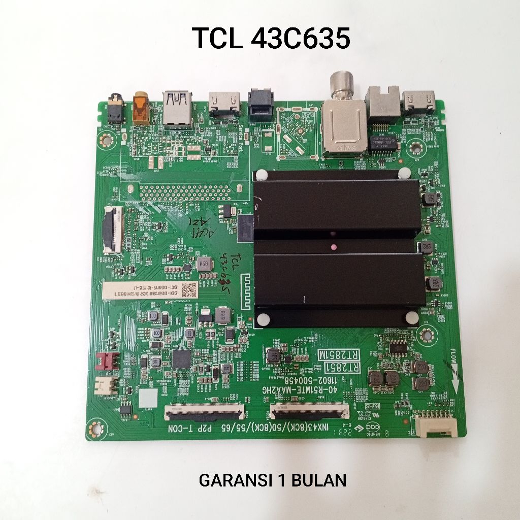 MAINBOARD TV TCL 43C635 - MB - MOTHERBOARD - MOBO - MODUL - MESIN TV LED TCL 43C635