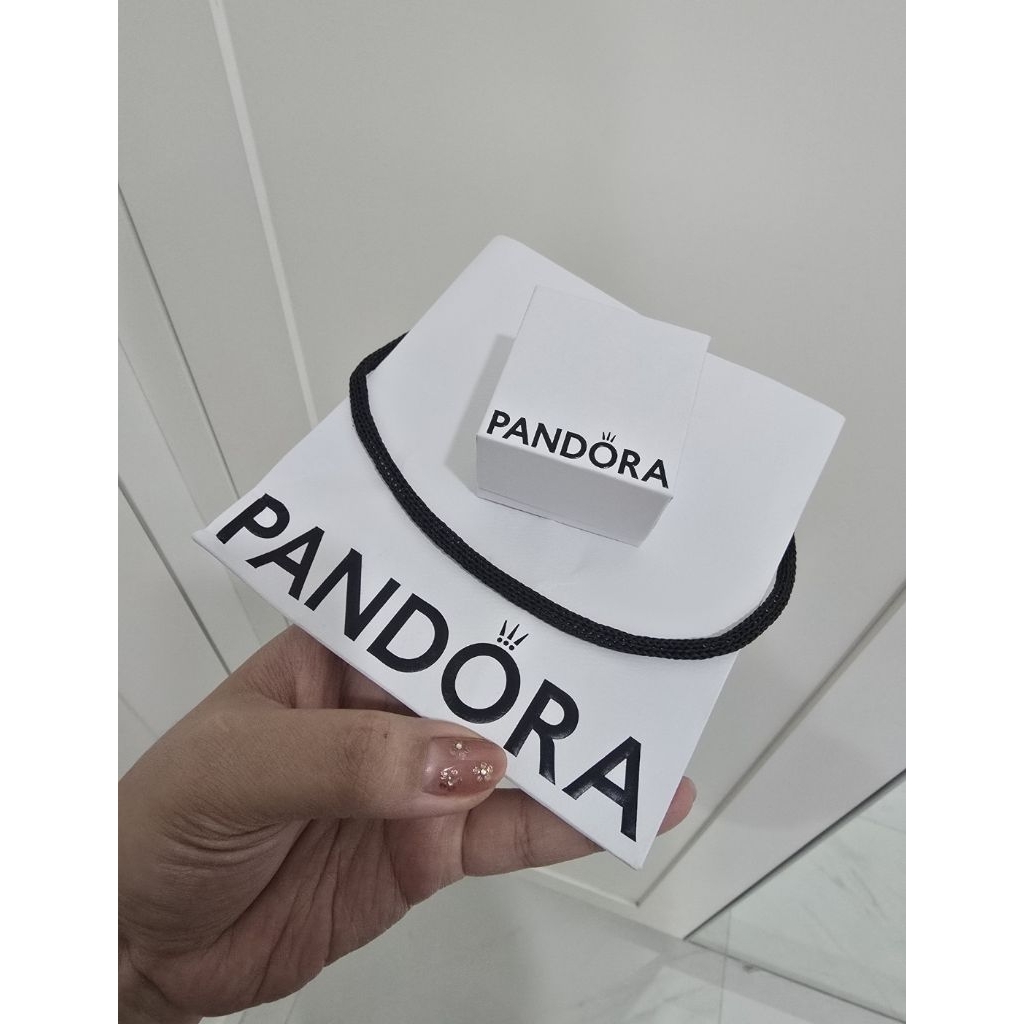 Original Pandora Box cincin / charm pandora dan paperbag, kondisi sesuai foto video