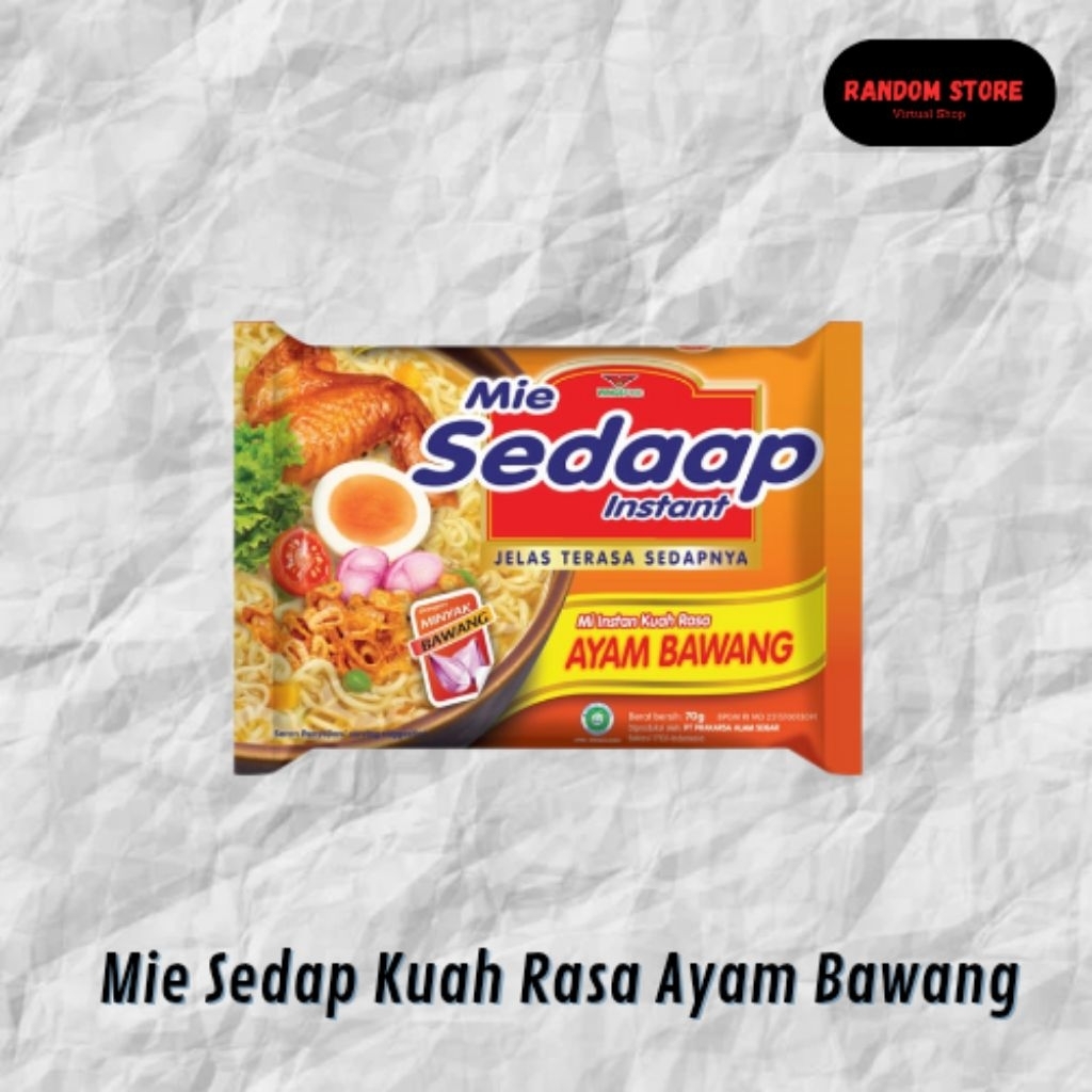 

Mie Sedap Kuah Ayam Bawang 70g