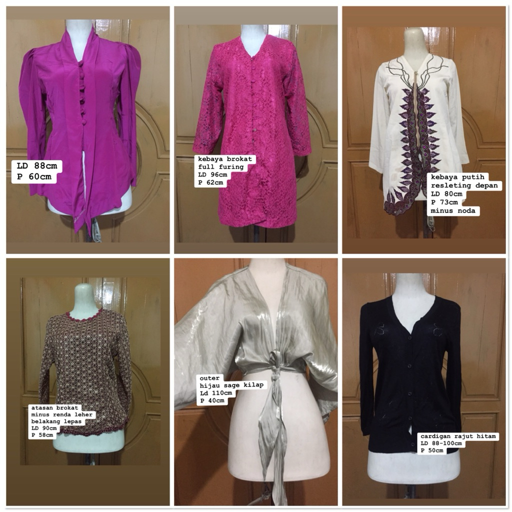 SANDANG 2706 Prelove Kebaya / Brokat / Atasan / Cardigan / Outer crop