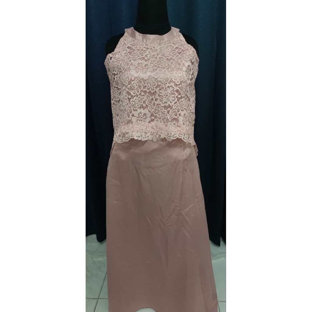 Dress Bridesmaid Maxi Peach