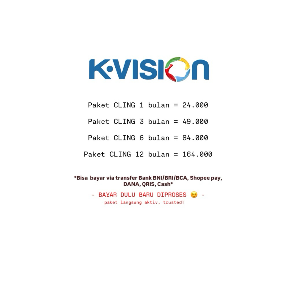 PAKET CLING K-VISION