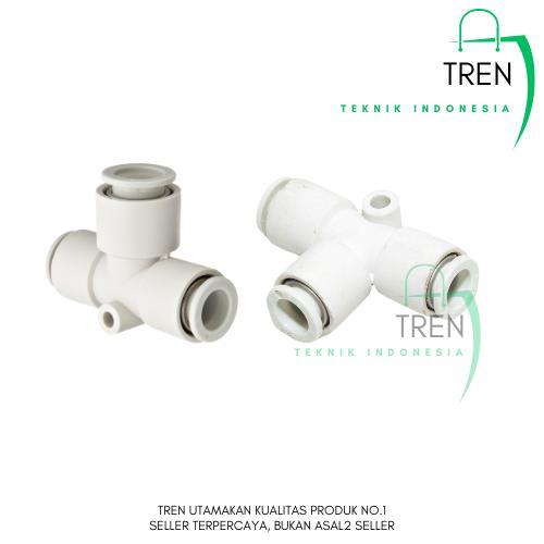 KQ2T 08-00 Fitting Tee Slip Lock Selang 8mm x 8mm x 8mm SMC