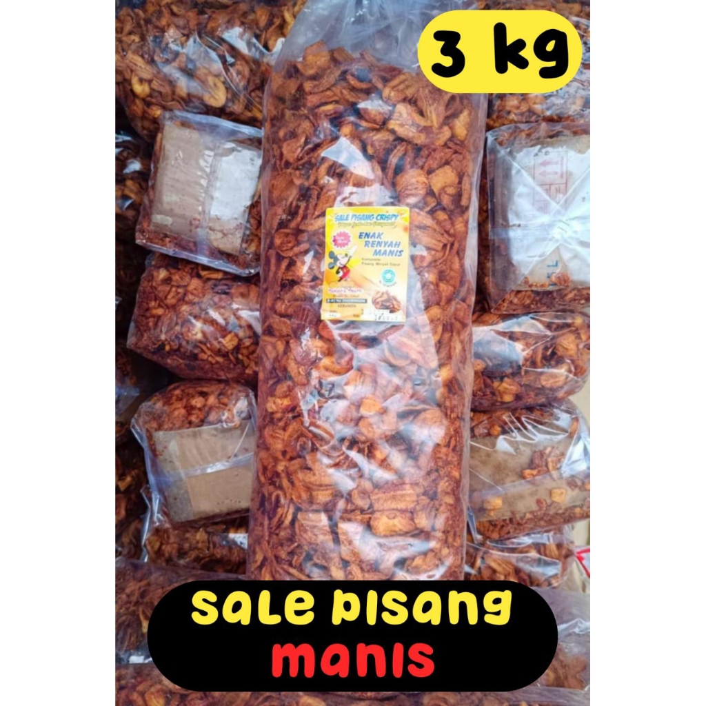 

1ball isi 3 kg SALE PISANG MANIS renyah