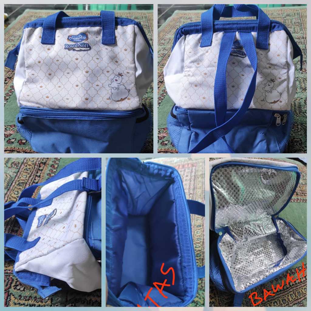 Seken Bagus Tas Bayi/Baby Bag Travel Mamy Poko 2 Susun Atas Bawah 30 x 25 x 12