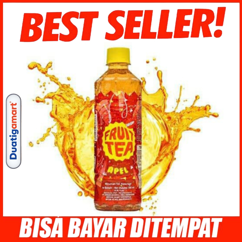 Fruit Tea Frutea Fruitea Minuman Rasa Teh Teh Apel Botol Kemasan 500ml