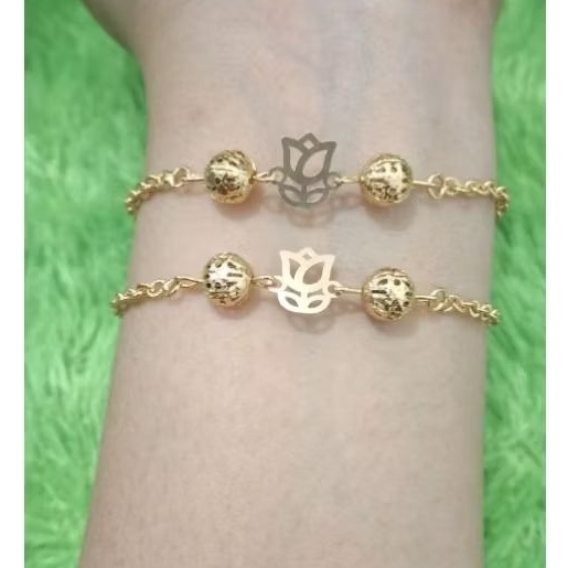 Gelang Tali Rantai Bola Variasi Tulipe Semar Ismoyo J5