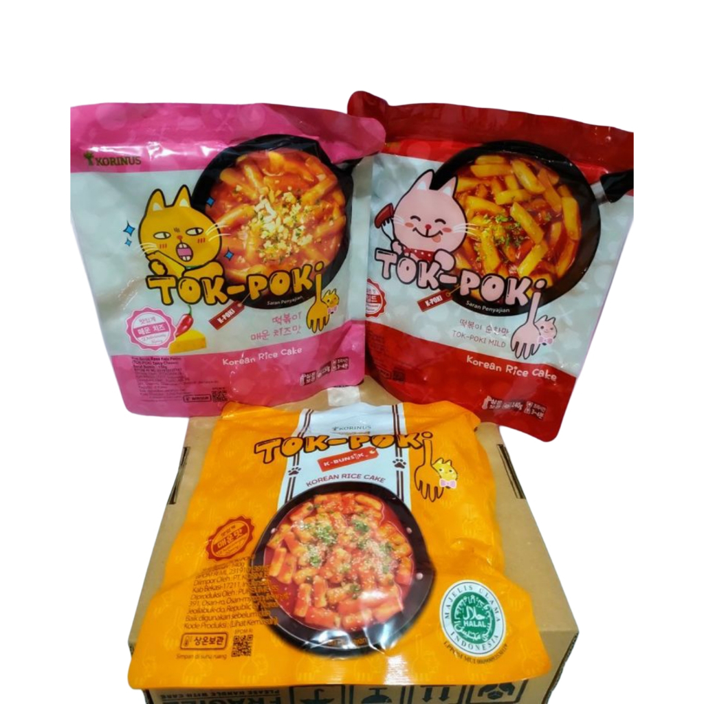 

Tokpoki MILD Korinus K - Bunsik - Tok-Poki Instant - Toppoki - Tteokbokki - Tokpoki Pedas Halal MUI