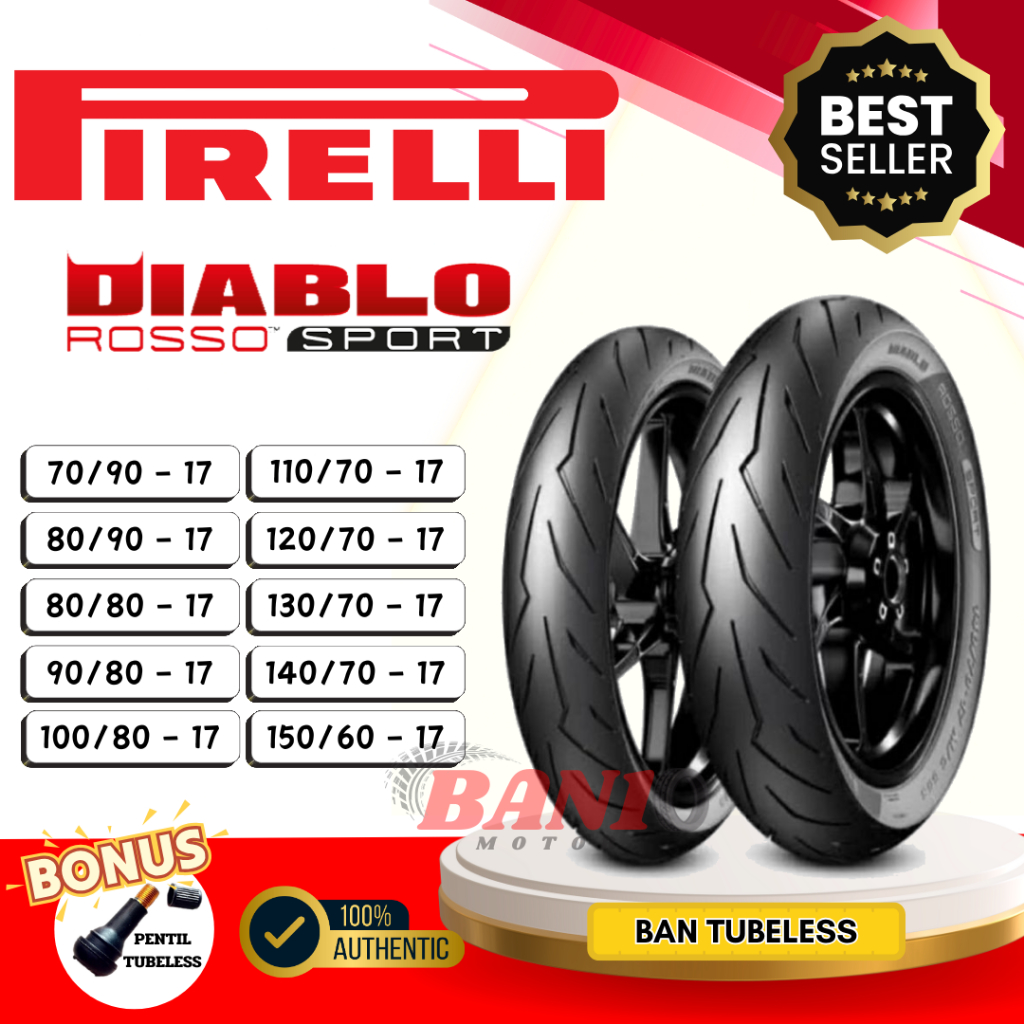 [FREE WRAPPING] BAN PIRELLI DIABLO ROSSO SPORT RING 17 DRS SATRIA FU REVO SUPRA R15 R25 CBR CB150