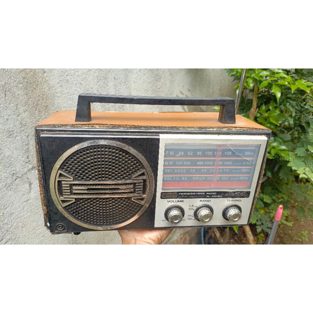 radio kayu panasonic antik vintage jadul