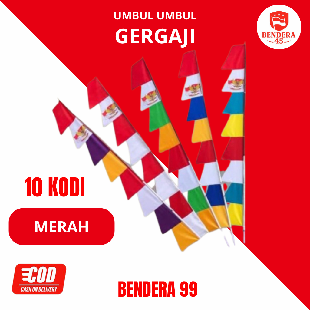 [Paket usaha ] umbul umbul isi 10 kodi umbul umbul 8 Daun umbul umbul gergaji