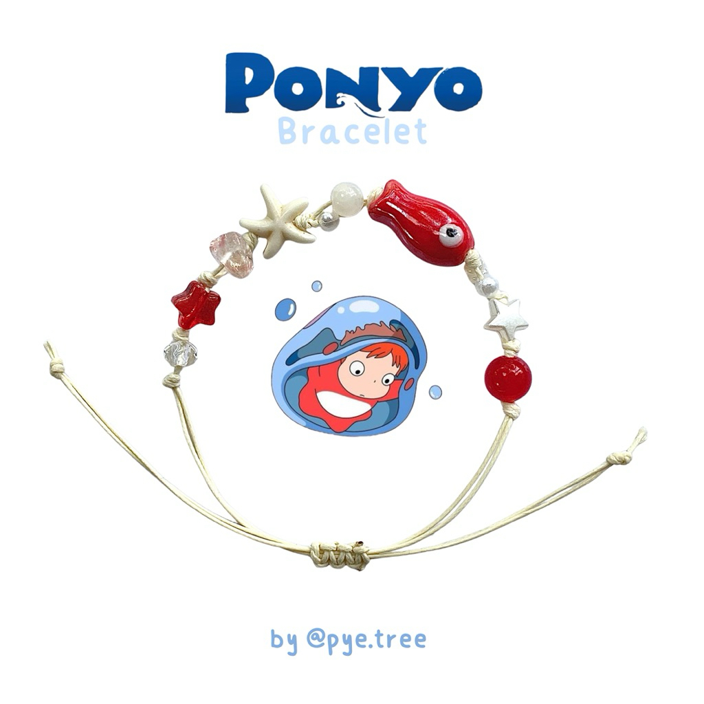 [PYE TREE] Gelang Ponyo - red bracelet fish ponyo