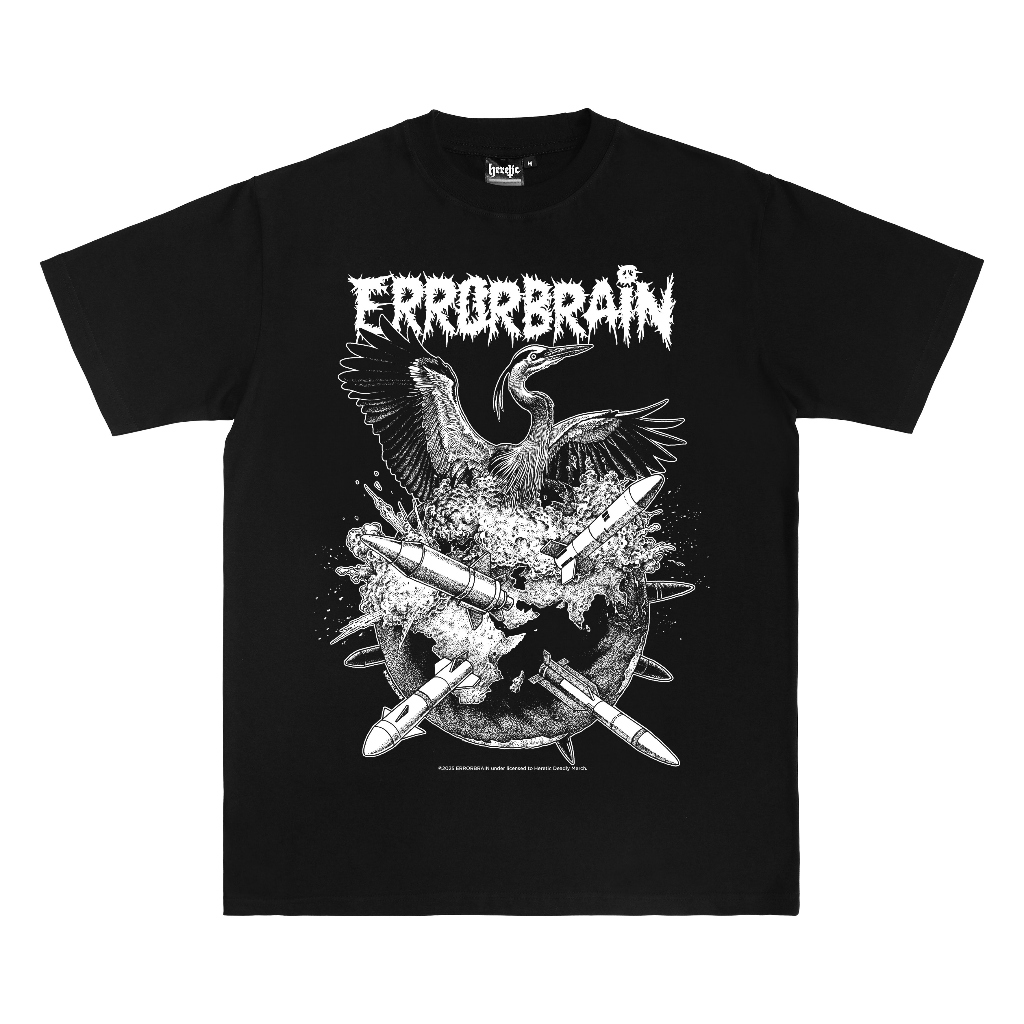 Heretic x Errorbrain - Short Sleeves Tees / TS - Japan Tour'25 - Black