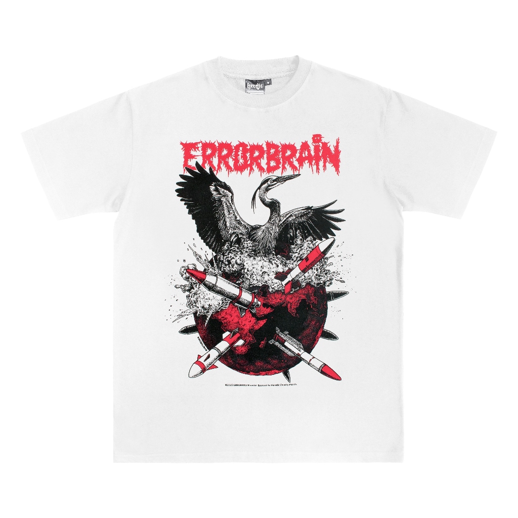 Heretic x Errorbrain - Short Sleeves Tees / TS - Japan Tour'25 - White