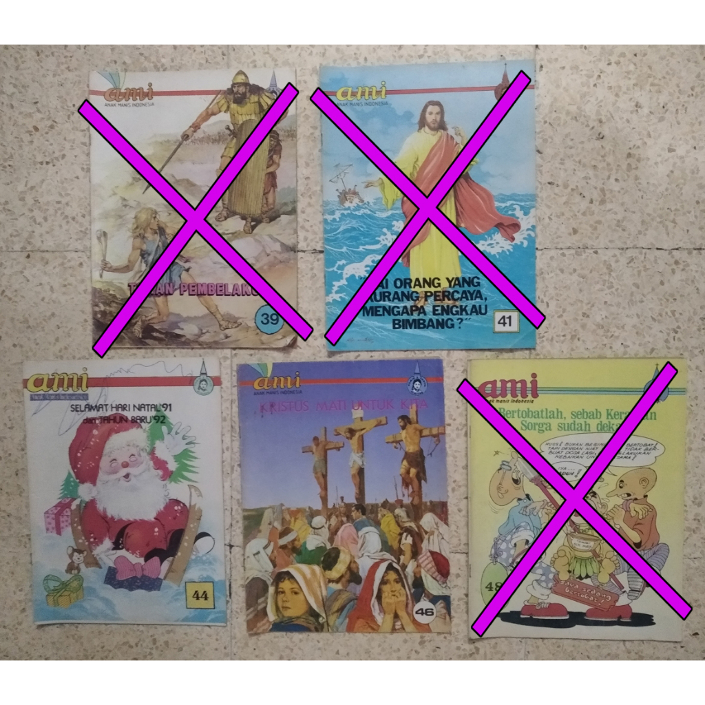 [inbox dulu ke saya] majalah anak-anak Kristen - Katolik "AMI (ANAK MANIS INDONESIA)", lebih dari 1 