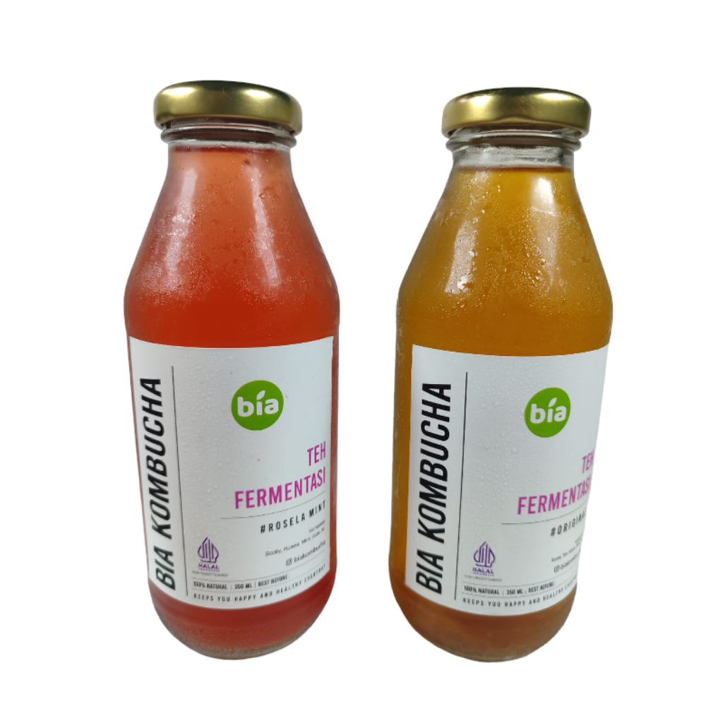 

Bia Kombucha botol 350ml minuman sehat probiotik