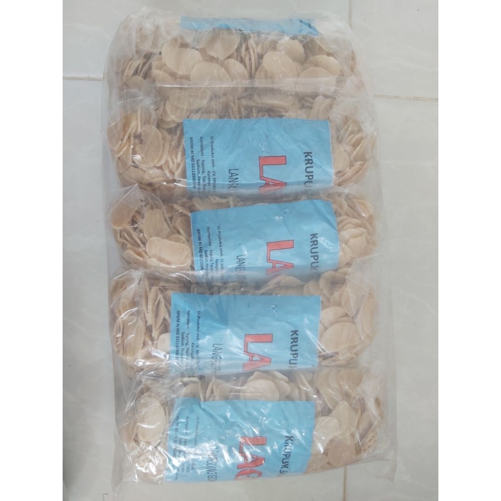 

kerupuk lago mentah 1 kg