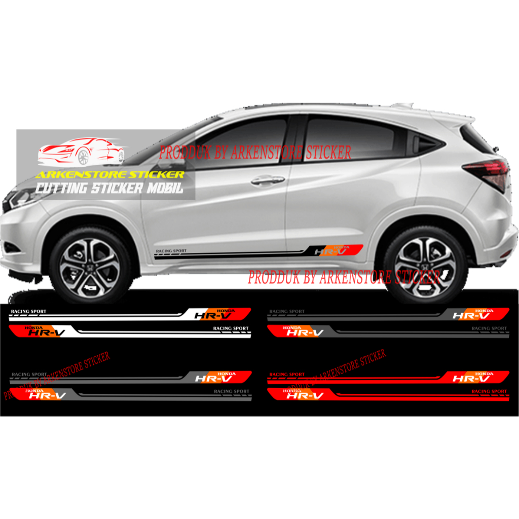 Stiker mobil honda hrv cutting stiker sticker mobil hrv stiker terbaru