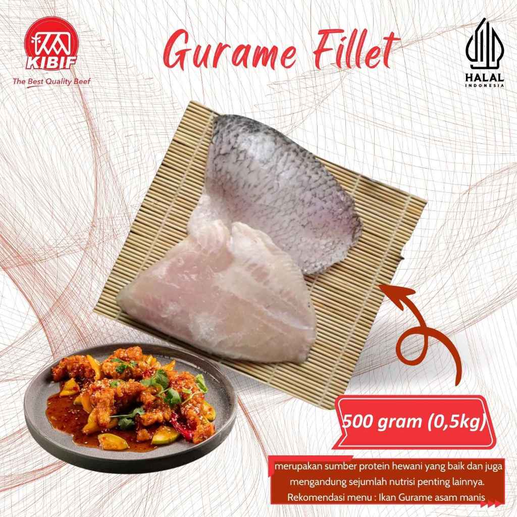 

Gurame Fillet 500gr