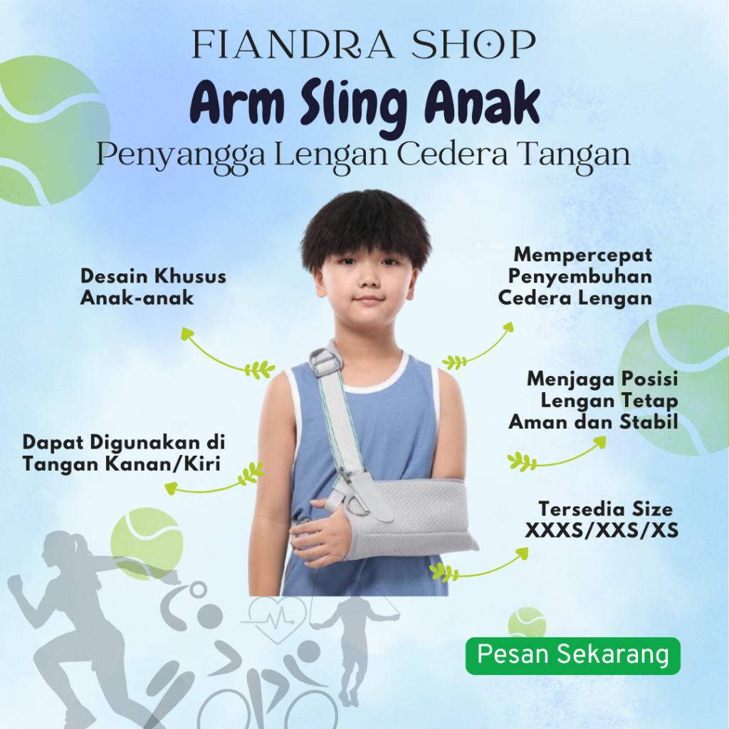 ALAT PENYANGGA LENGAN TANGAN GENDONGAN TANGAN ANAK ARM SLING MELINDUNGI LENGAN ARM SLING ANAK