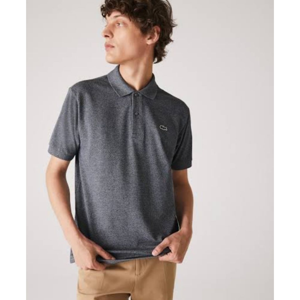 Kaos Kerah Lacoste Second Original Warna Abu Rokok