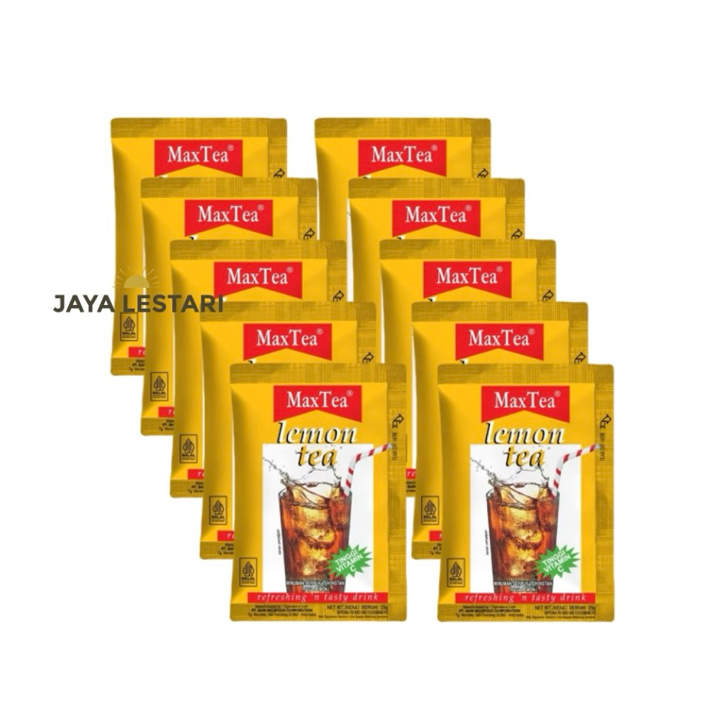

(Renceng) Max Tea Lemon Tea Renceng (Isi 10 Pcs/Renceng) (10x25g)