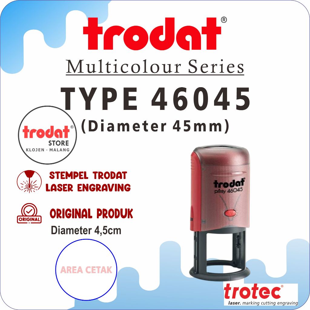

Stempel Trodat 46045 (stempel warna otomatis, Original Trodat)