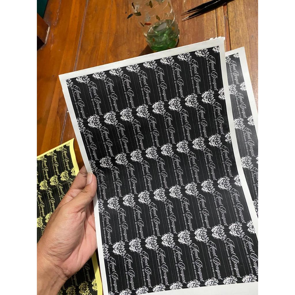 

COD Stiker Buket Bunga Bouquet Flower Label Sticker Buqet Bucket Murah Costum desain cutting 17