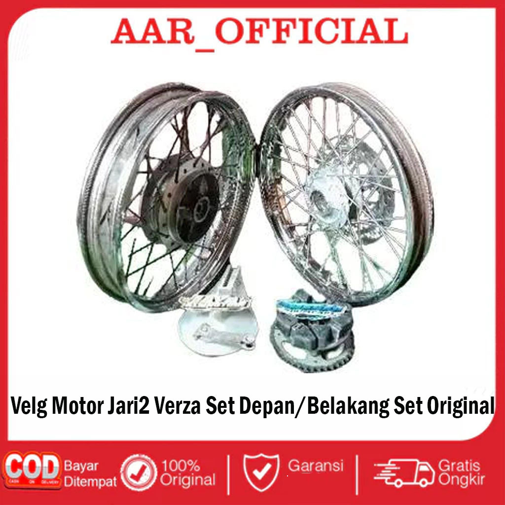Velg Motor Honda Jari2 Verza Set Depan Belakang Original Copotan