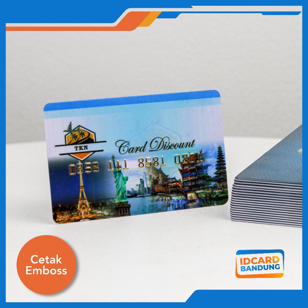 

CETAK MEMBER CARD BAHAN PVC stdATM + EMBOSS