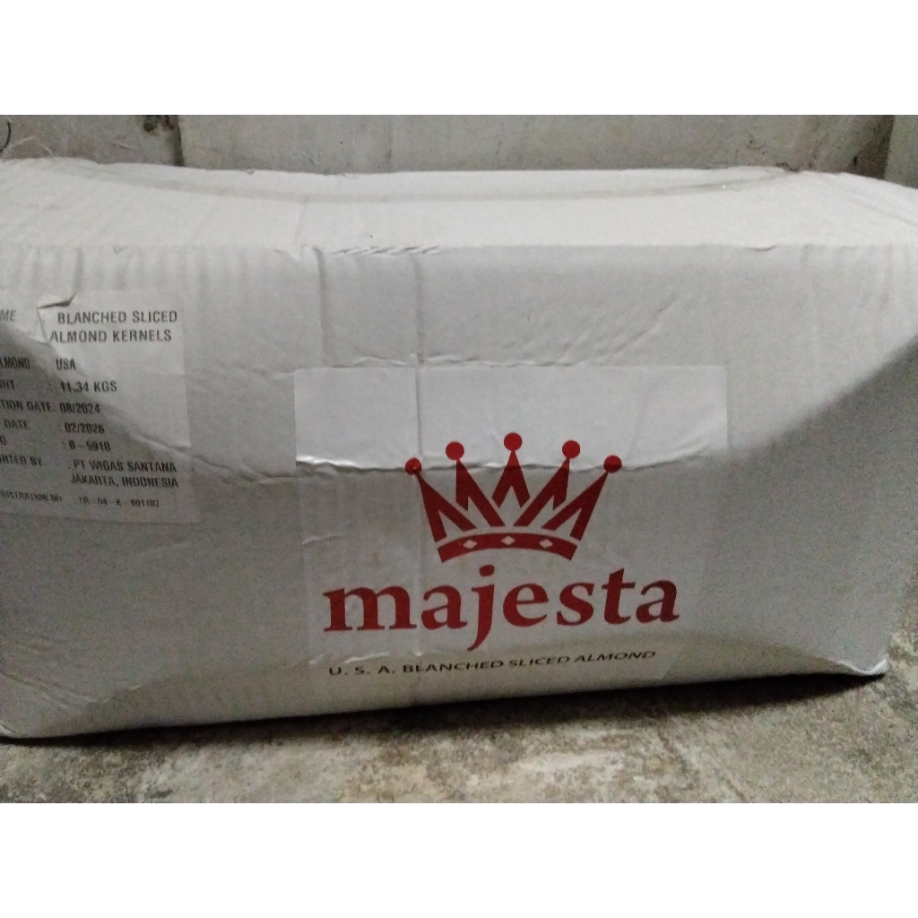 

MAJESTA ALMOND SLICE/ALMOND IRIS 11.34KG CAMPURAN MAKANAN, MINUMAN