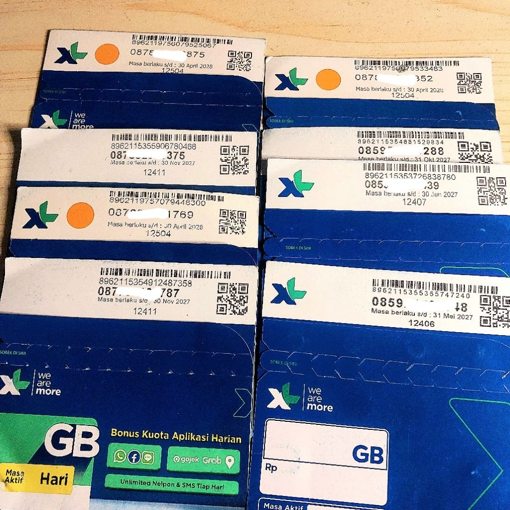 KARTU PERDANA XL BEKAS BISA BUAT PAJANGAN KONTER