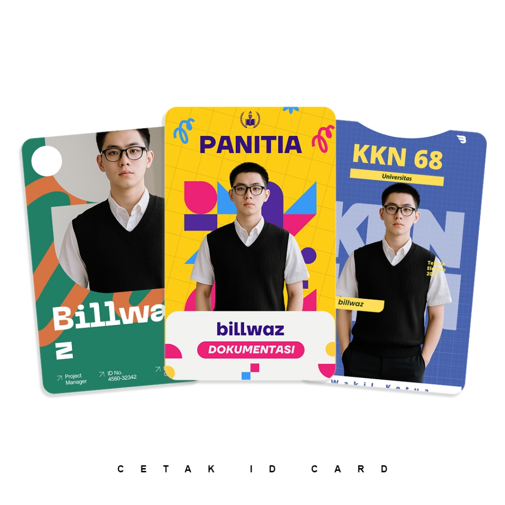 

Billwaz - Cetak Kartu Id card Custom 1 muka / Print Idcard 2 Sisi