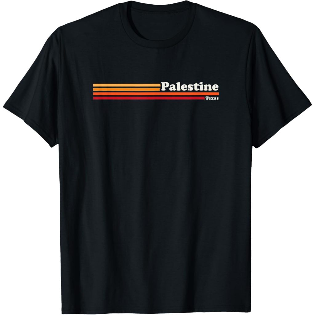 Vintage 1980s Graphic Style Palestine Texas T-Shirt