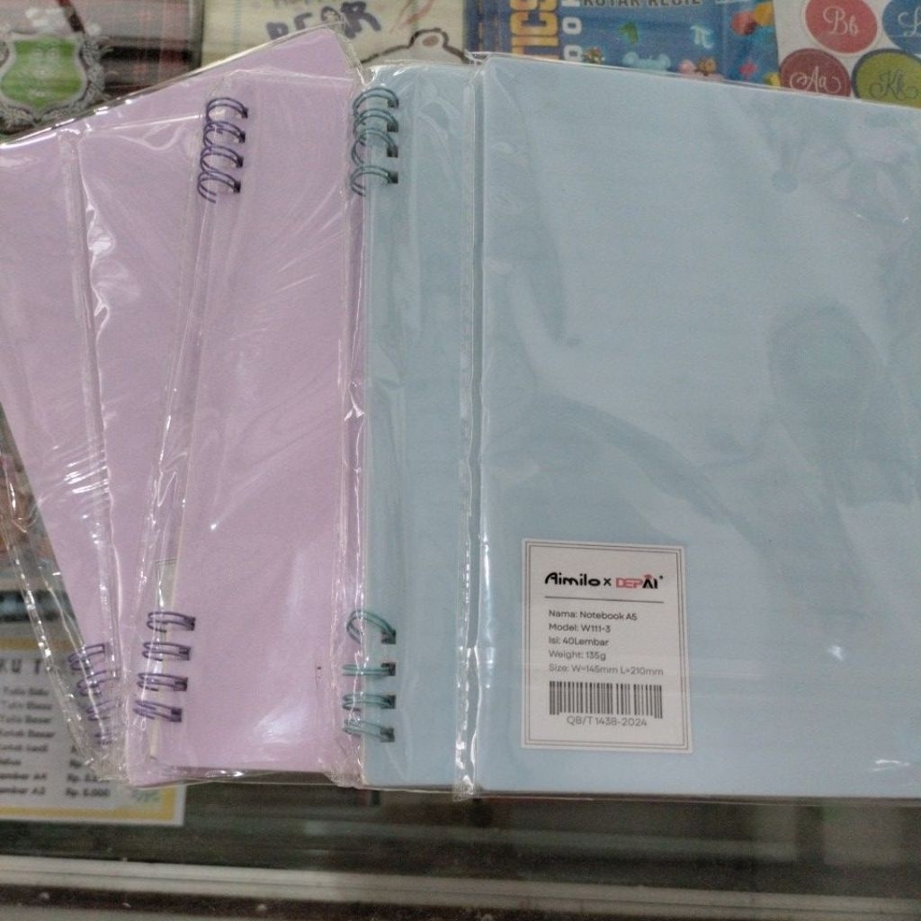

BUKU CATATAN/NOTE BOOK SPIRAL A5 AIMILO